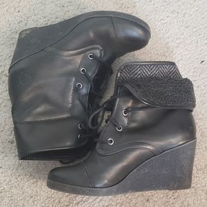 Wedge Combat Boots